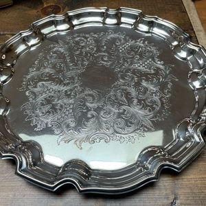 Vintage Birks Silver plated serving tray